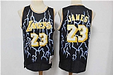 Lakers 23 Lebron James Black Hardwood Classics Lightning Limited Edition Jersey,baseball caps,new era cap wholesale,wholesale hats